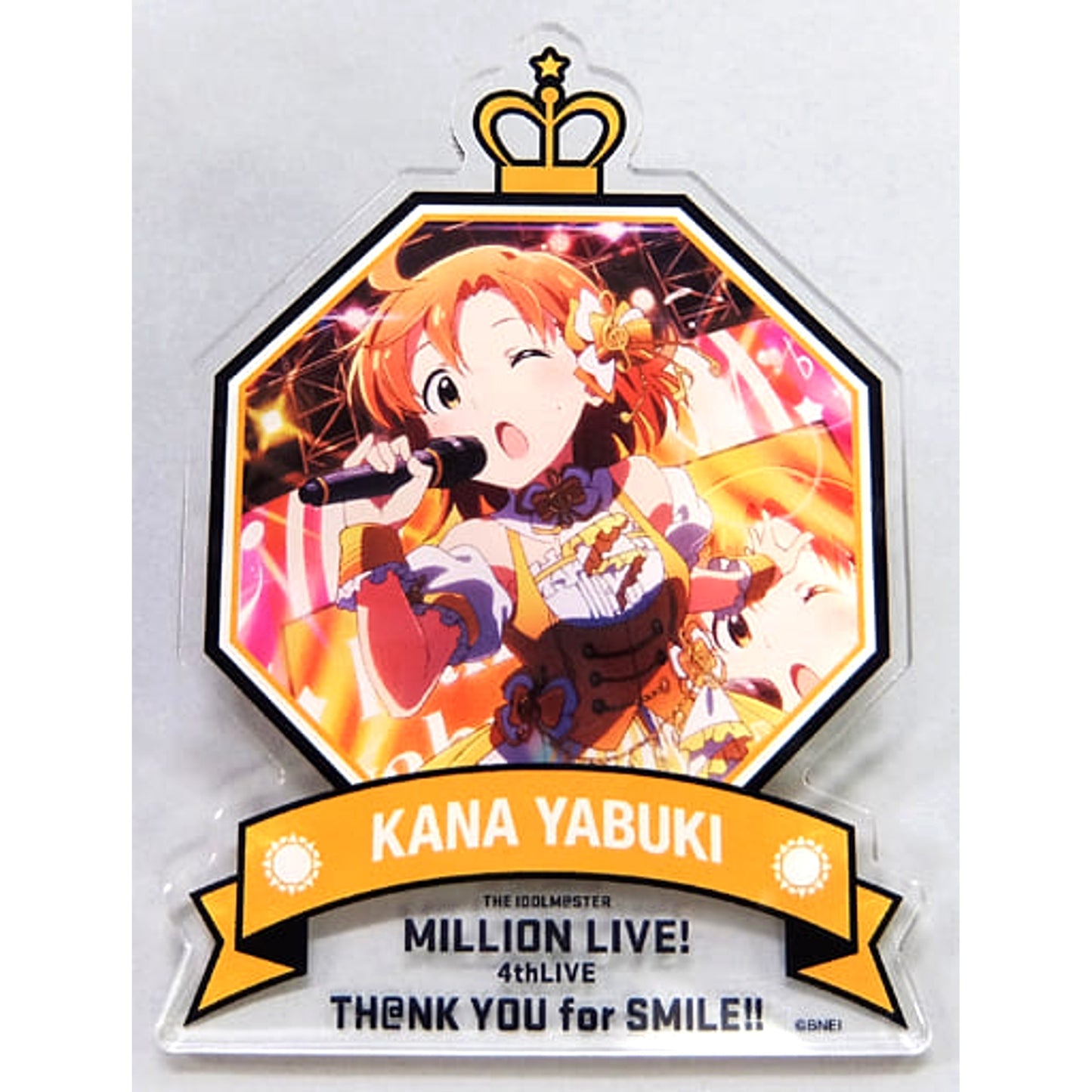 THE IDOLM@STER Million Live! Kana Yabuki 36 Official Produce Badge 4th Live Th@nk You For Smile!! Limited Buttons [USED]