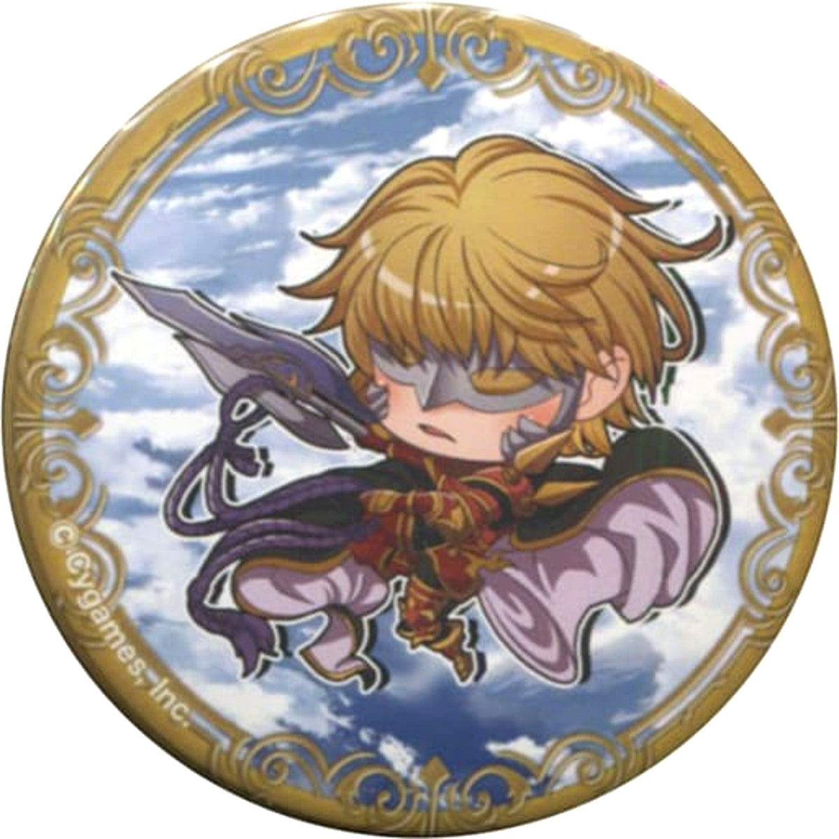 Granblue Fantasy Gawain Can Badge 02 Male Character Buttons [USED]