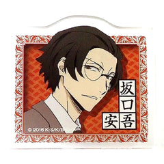 Newtype X Bungo Stray Dogs Ango Sakaguchi Trading Acrylic Badge Buttons [USED]