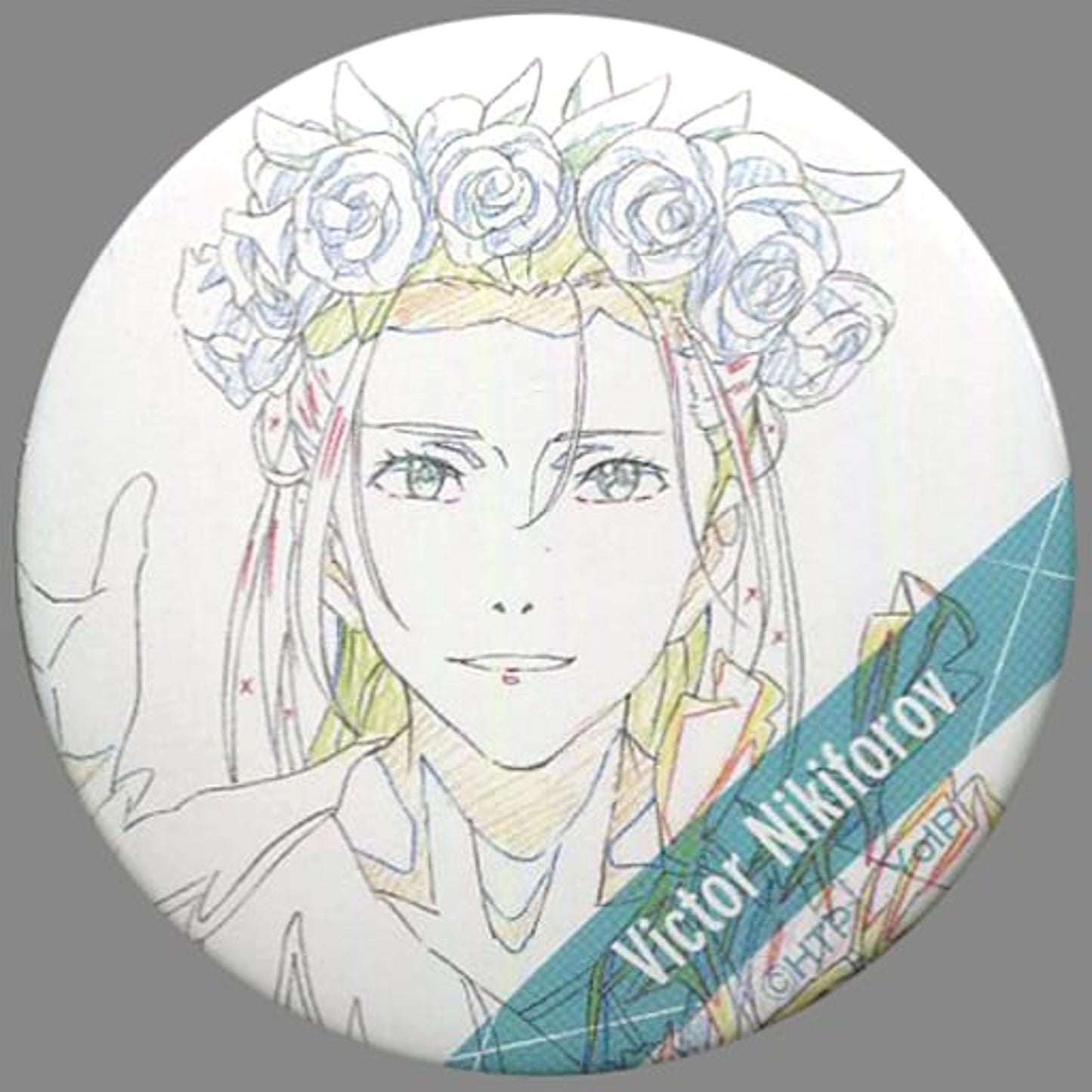 Yuri!!! On ICE Victor Nikiforov Junior Key Animation Can Badge Collection Buttons [USED]
