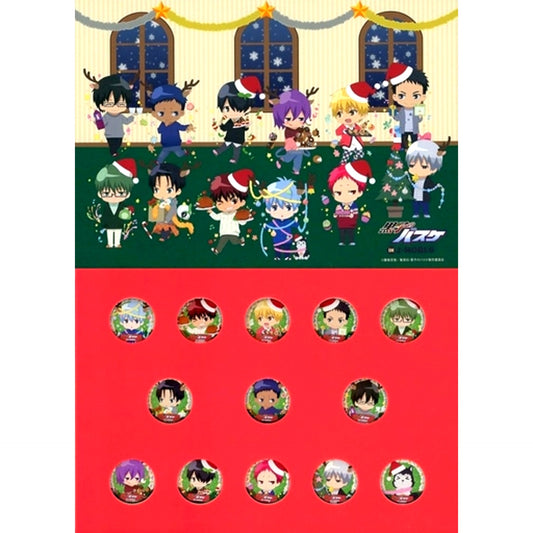 Single Button Set of 13 Kuroko's Basketball Kuroko's Christmas 2Q 2nd Quarter in J-WORLD TOKYO Event Commemorative Set [USED]