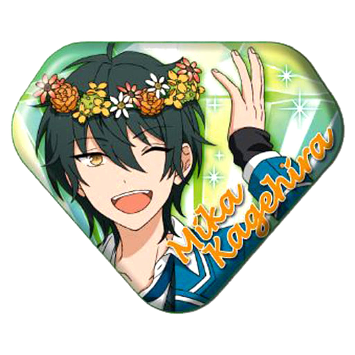 Ensemble Stars! Mika Kagehira Gem Cut Badge 3 Buttons [USED]