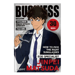 Detective Conan Jinpei Matsuda Square Can Badge Vol.2 Buttons [USED]