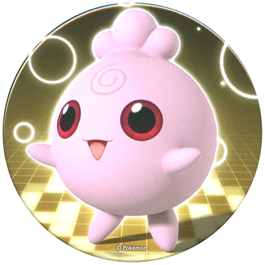 Pokemon Igglybuff 174 Big Can Badge Pokemon Center Limited Buttons [USED]