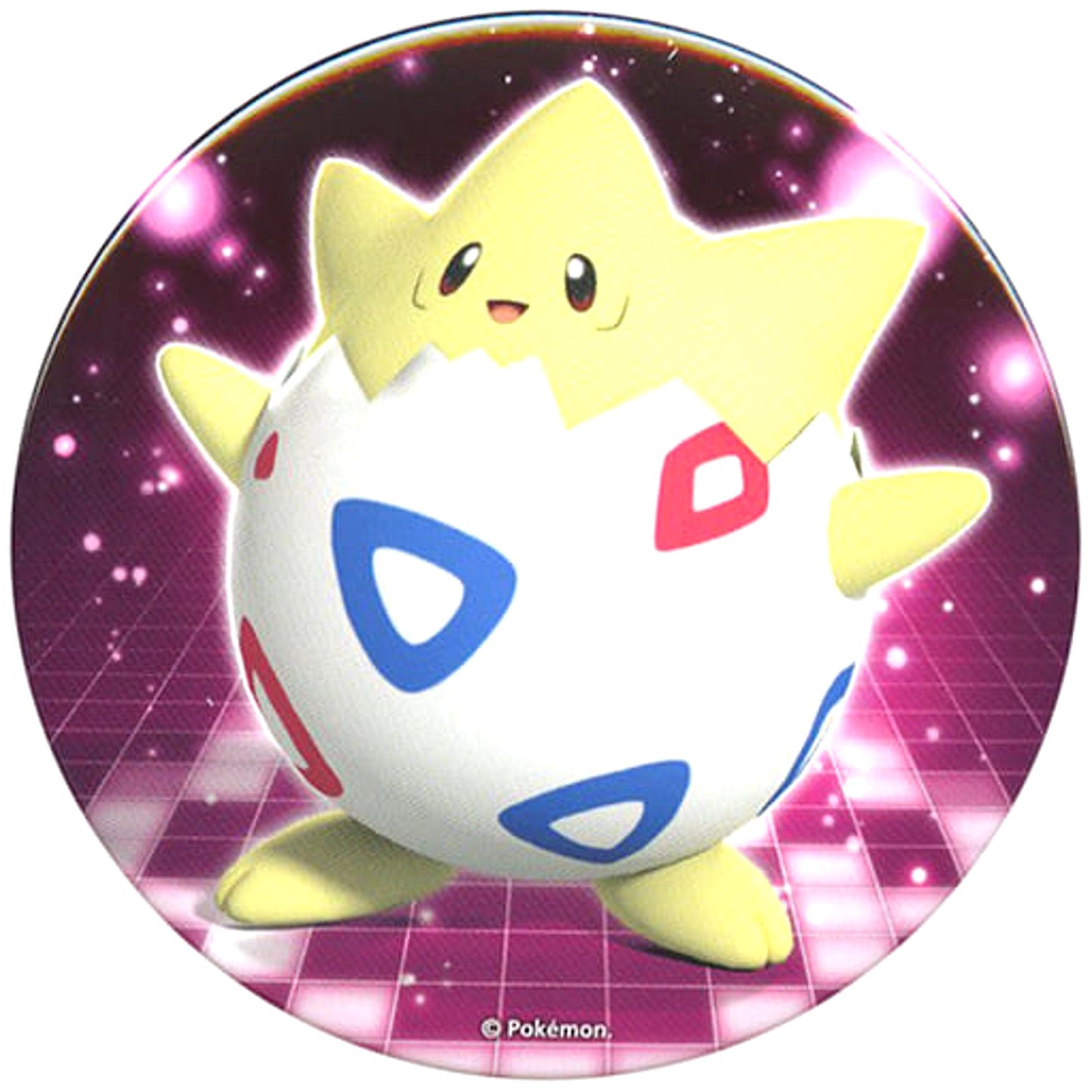 Pokemon Togepi 175 Big Can Badge Pokemon Center Limited Buttons [USED]