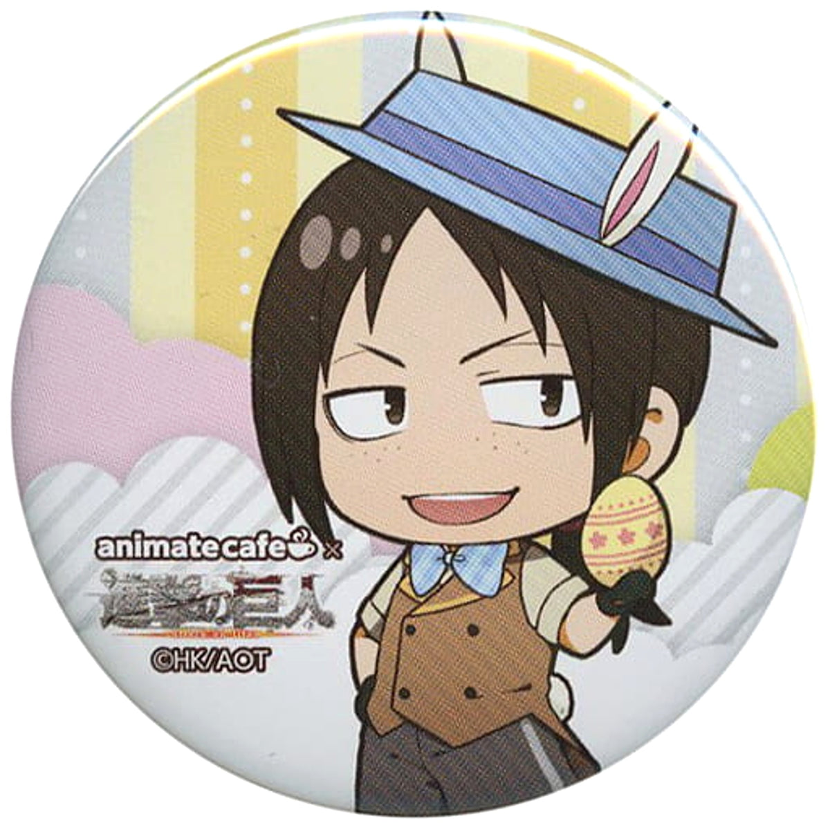 Attack on Titan Season 2 Ymir Trading Can Badge Easter Ver. animate cafe Limited Buttons [USED]