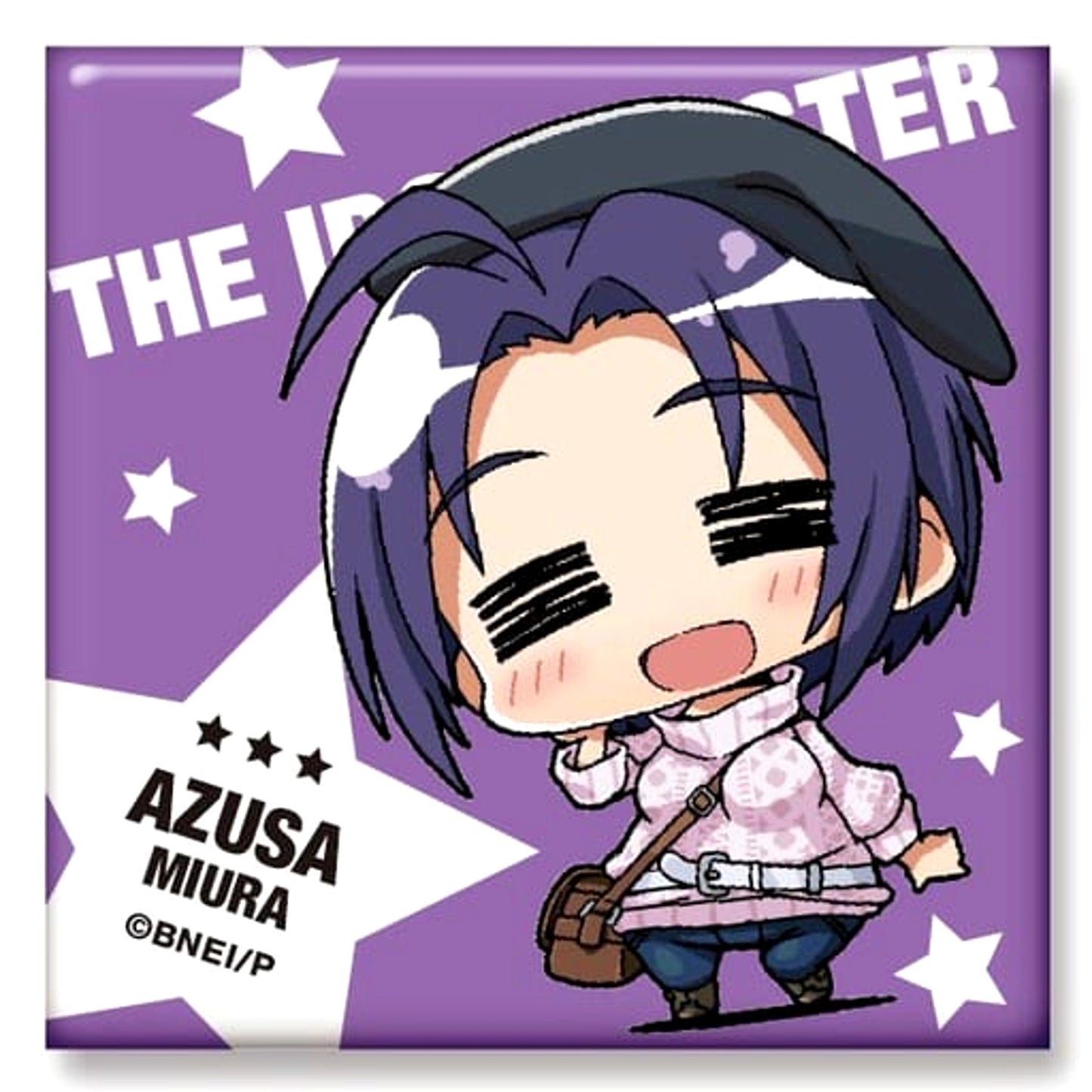 THE IDOLM@STER Azusa Miura Minicchu Trading Square Can Badge Collection 1 Buttons [USED]