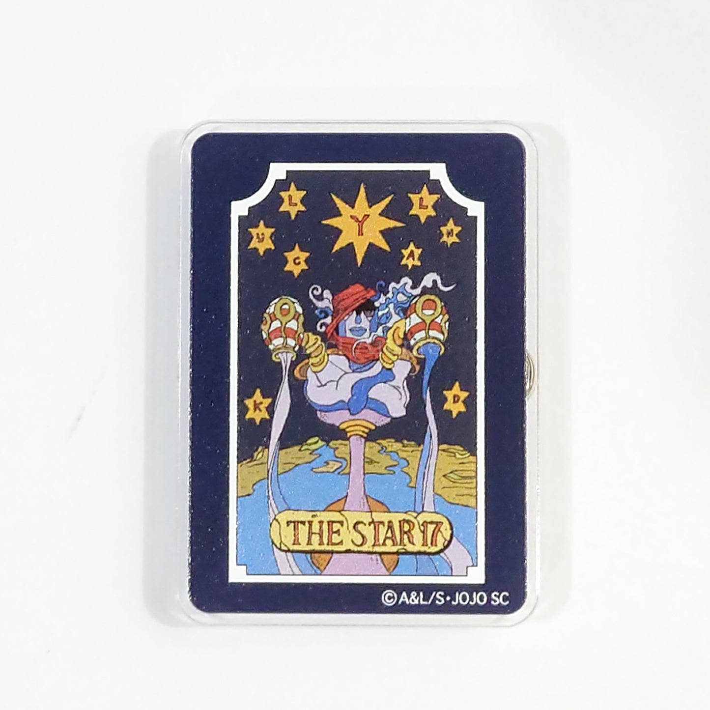 JoJo's Bizarre Adventure Part 3: Stardust Crusaders Tarot Card Star Acrylic Badge Buttons [USED]