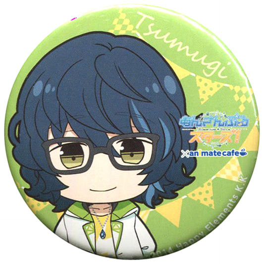 Ensemble Stars! X animatecafe Tsumugi Aoba Trading Can Badge 2nd Anniversary Ver.B Buttons [USED]