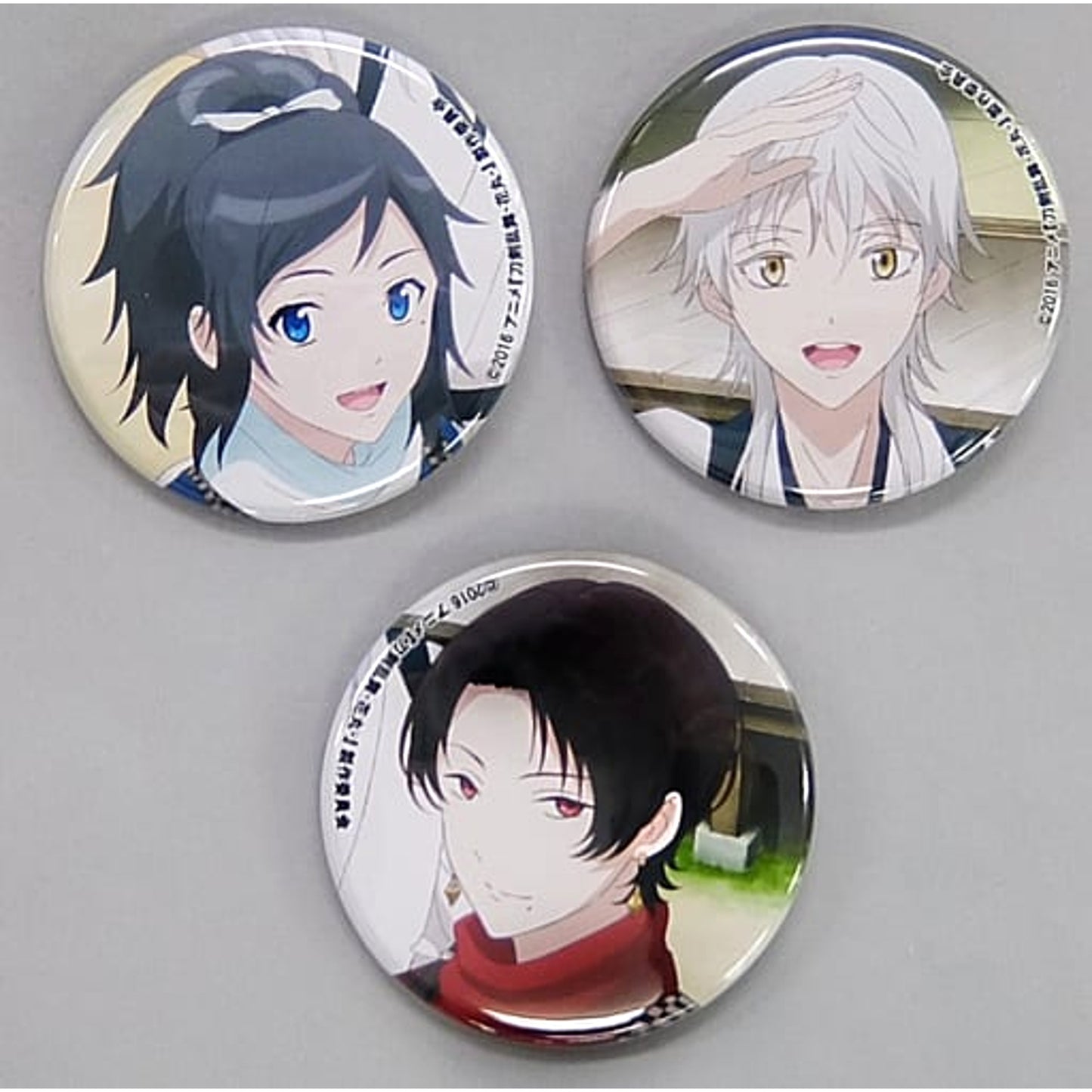 Touken Ranbu: Hanamaru Yamatonokami Yasusada Kashu Kiyomitsu Tsurumaru Kuninaga Original Tin Badge Set Pash! November 2016 Issue Free Items For All Applicants Buttons [USED]