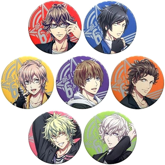 Uta no Prince Sama Eiichi Otori & Others Trading Can Badge RAGING Ver. Maji Lovelive 6th Stage Limited All 7 Types Set Buttons [USED]