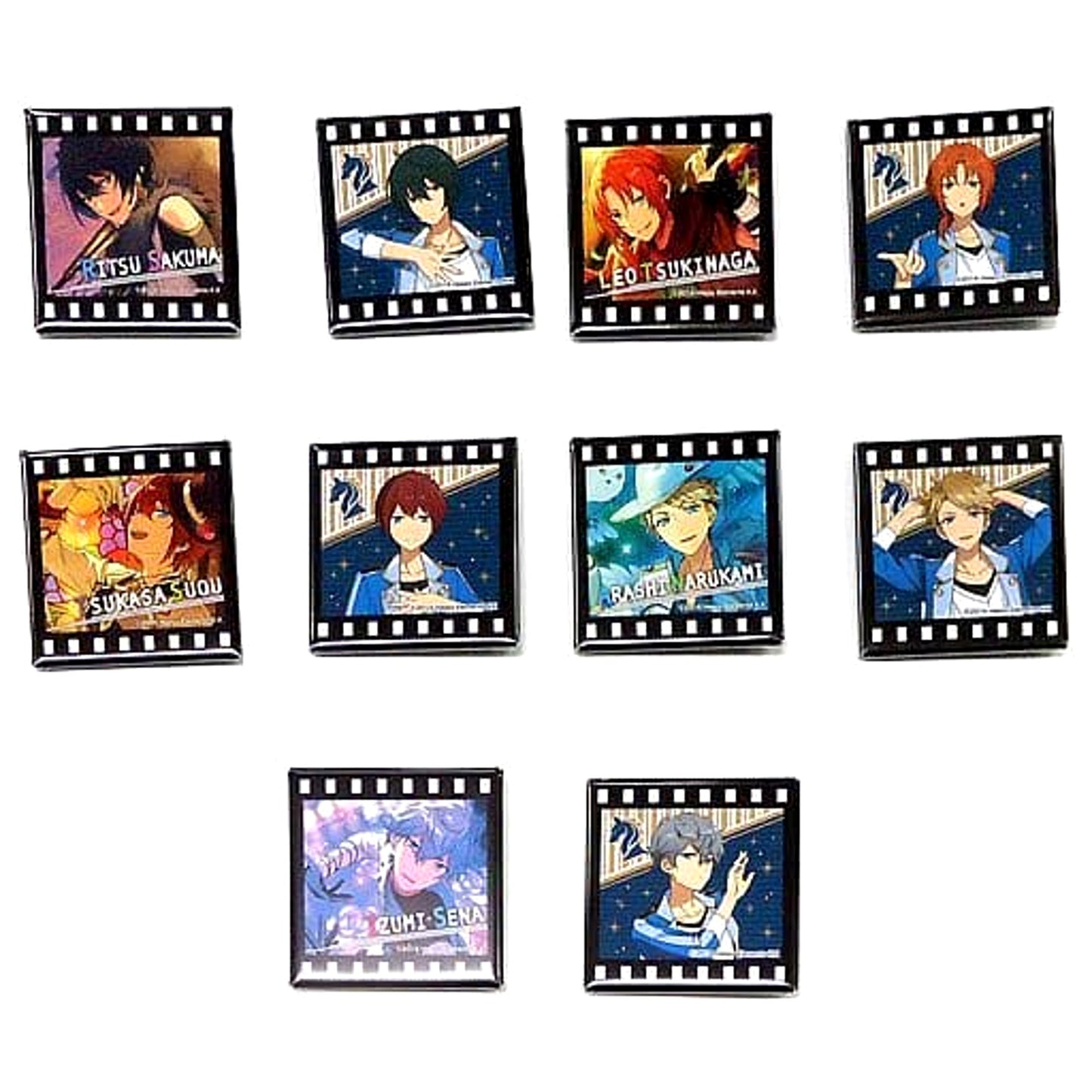 Ensemble Stars! Knights Square Can Badge Set Loppi & Hmv Limited Set of 10 Buttons [USED]