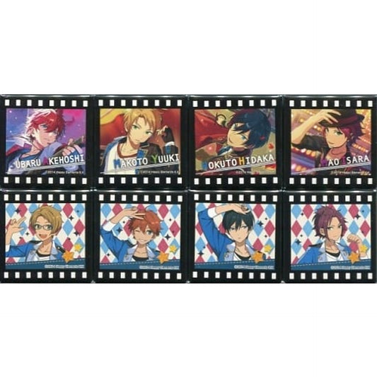 Ensemble Stars! Trickstar Square Can Badge Loppi & Hmv Limited Set of 8 Buttons [USED]