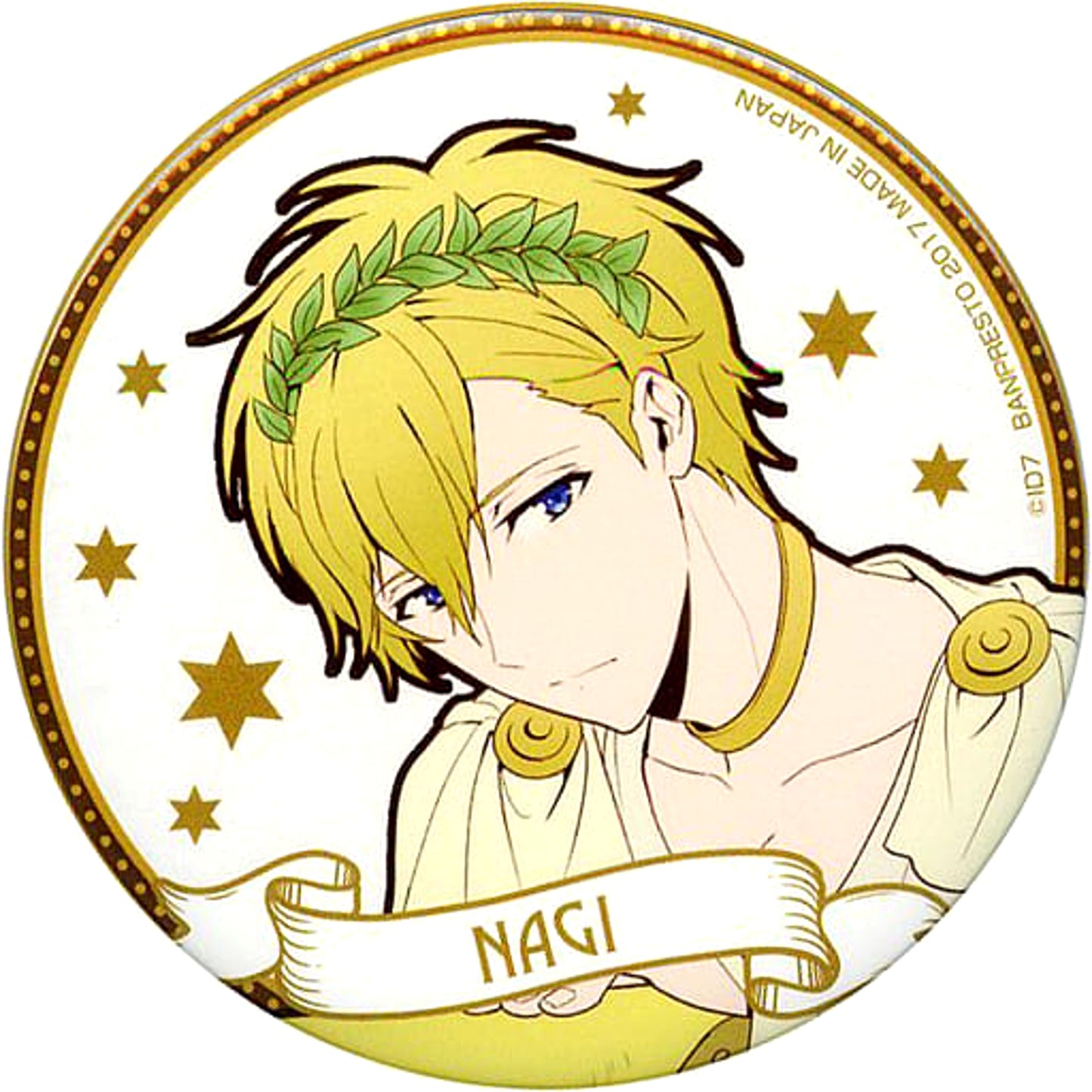 Nagi Rokuya IDOLiSH7 Amusement Ichiban Kuji Button Mythical World Prize B [USED]