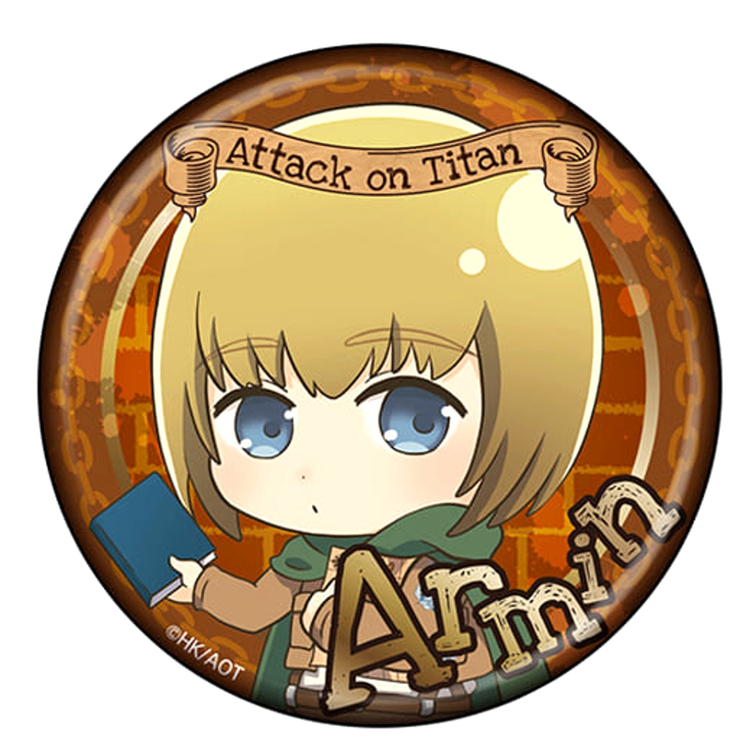 Attack on Titan Season 2 Armin Arlert Can Badge Buttons [USED]