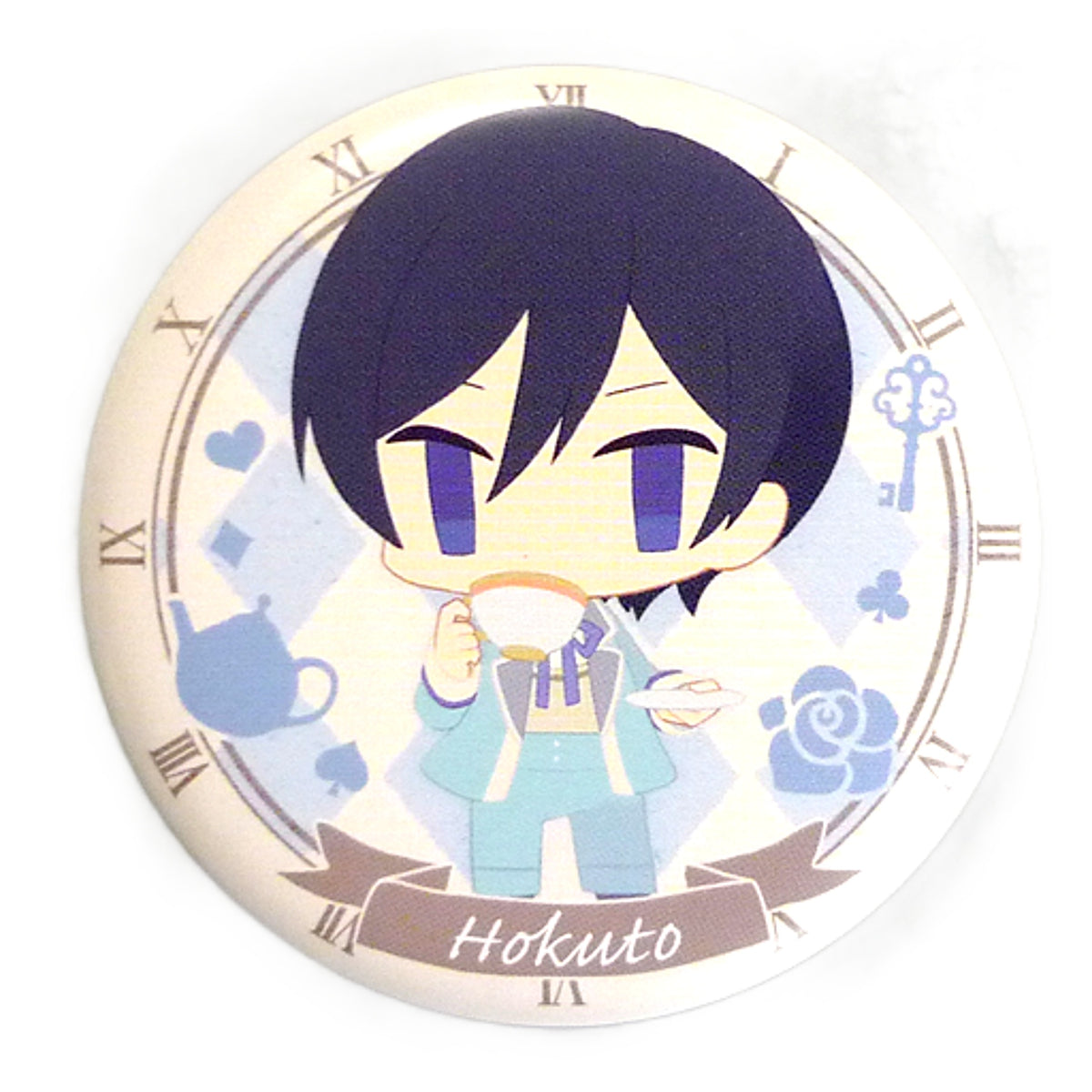 Hokuto Hidaka Ensemble Stars! Ani Cap Wonderland Series Can Badge [USED]