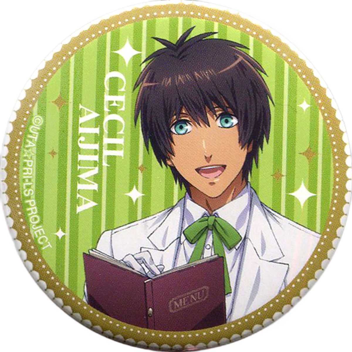 Cecil Aijima Uta no Prince Sama Maji Love Legend Star X Animatecafe Trading Tin Badge Can Badge [USED]