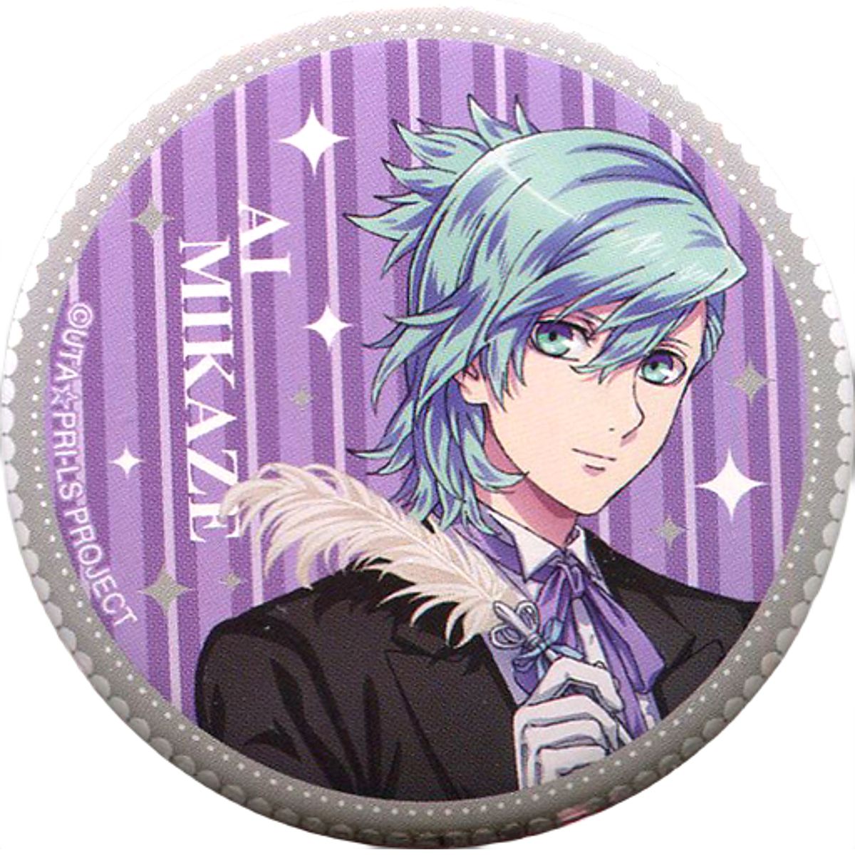 Ai Mikaze Uta no Prince Sama Maji Love Legend Star X Animatecafe Trading Tin Badge Can Badge [USED]