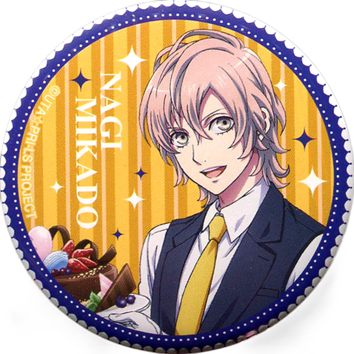 Nagi Mikado Uta no Prince Sama Maji Love Legend Star X Animatecafe Trading Tin Badge Can Badge [USED]