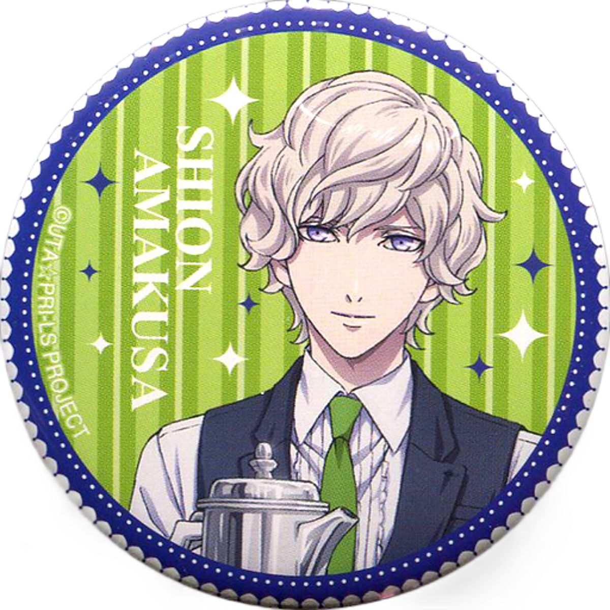 Shion Amakusa Uta no Prince Sama Maji Love Legend Star X Animatecafe Trading Tin Badge Can Badge [USED]