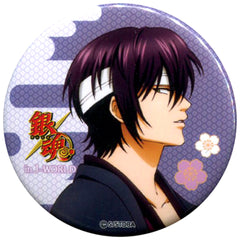 Gintama: Love Incense Arc Shinsuke Takasugi Can Badge There is No Smoke Where There is No Love J-World Tokyo Limited Count Hanakuso's Hojihoji Garapon Tada no Hanakuso Prize Buttons [USED]