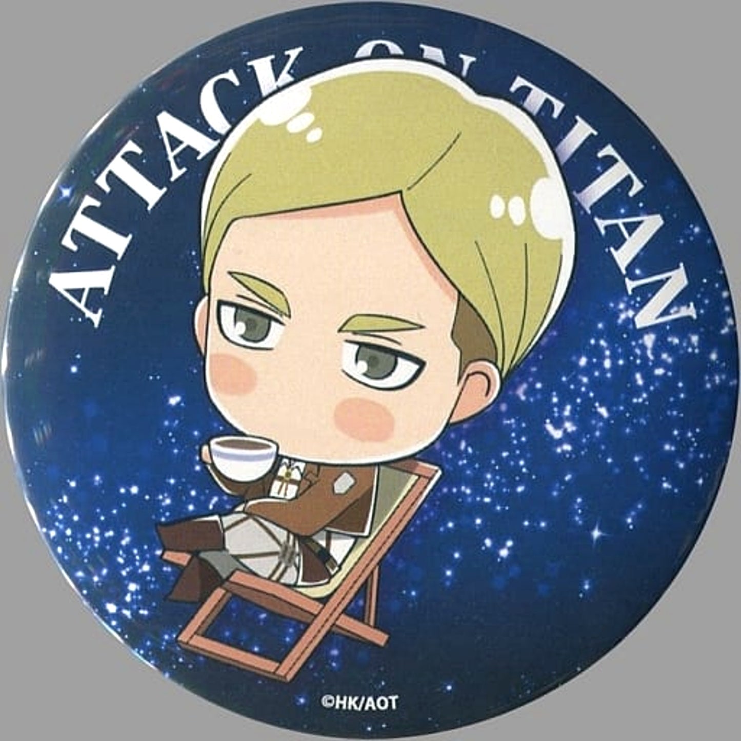 Attack on Titan in The Dome: Starry Sky of Soldiers Erwin Smith Can Badge Buttons [USED]