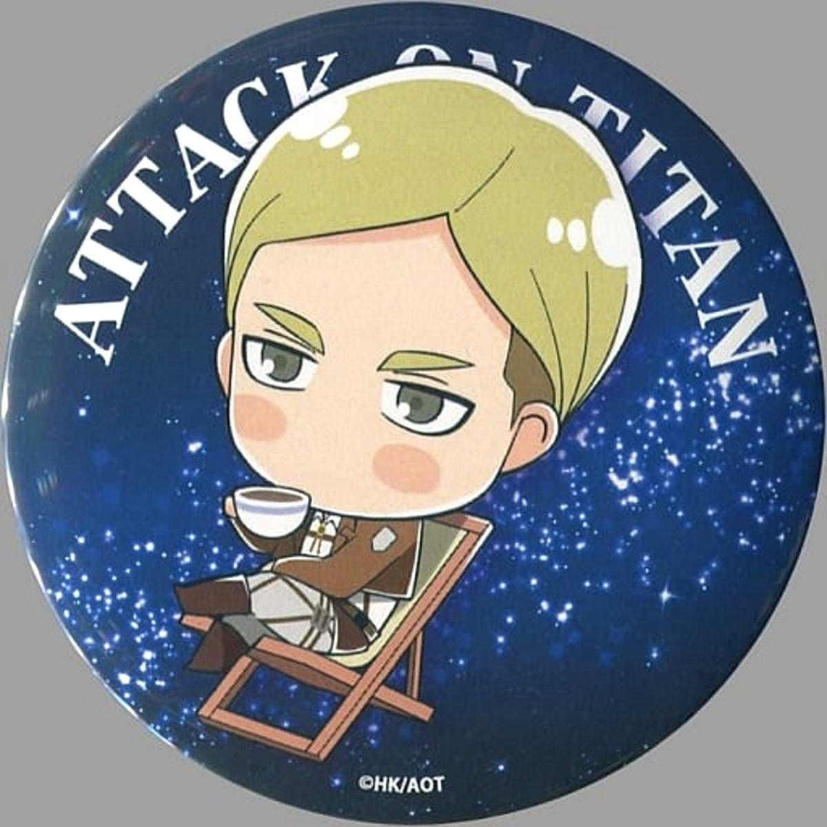 Attack on Titan in The Dome: Starry Sky of Soldiers Erwin Smith Can Badge Buttons [USED]