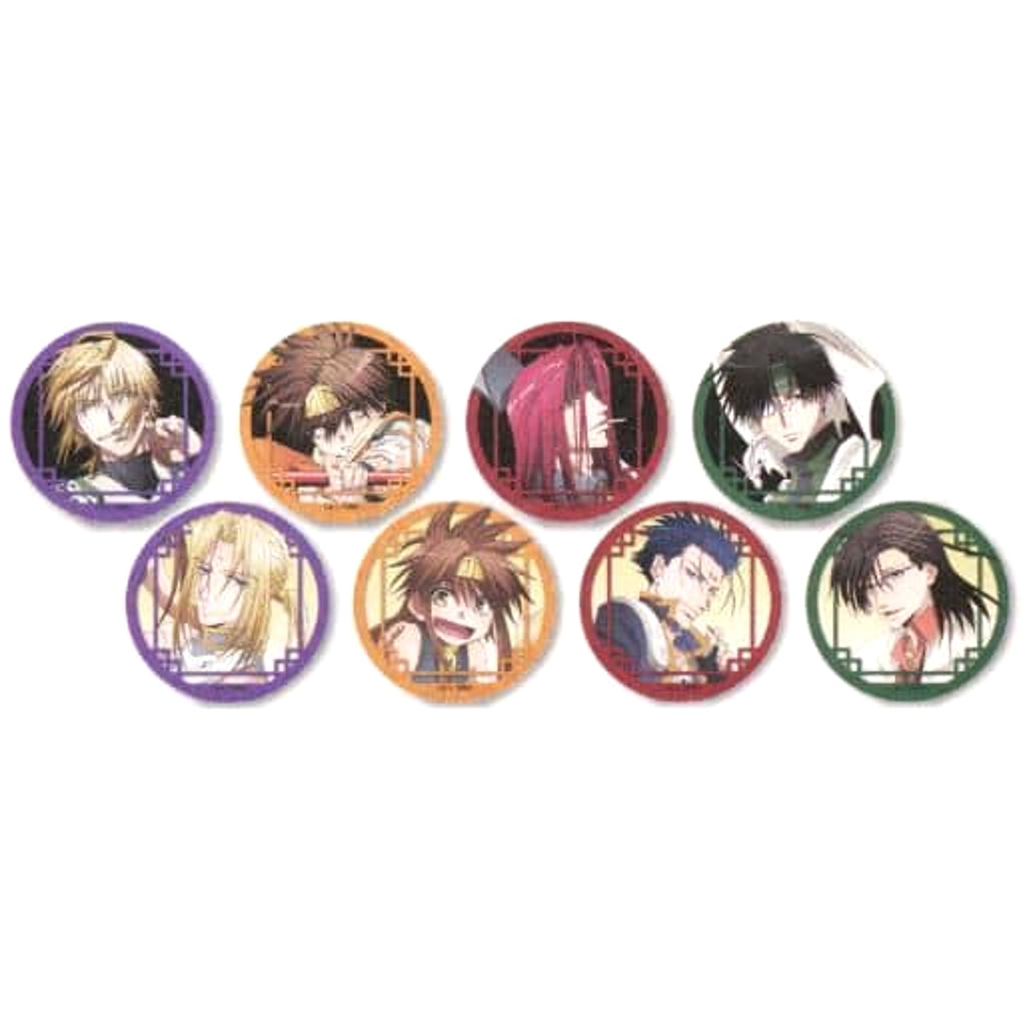 Saiyuki Reload Blast Genjo Sanzo & Others Trading Can Badge Part 2 All 8 Types Set Buttons [USED]