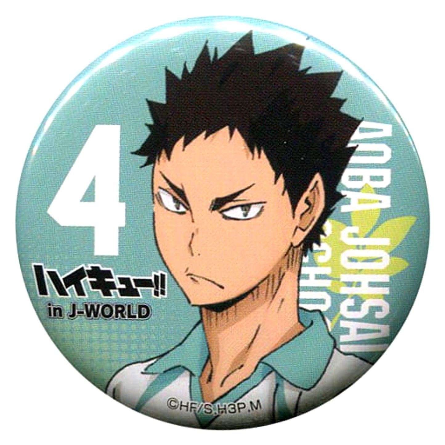 Hajime Iwaizumi 7 Haikyu!! 44mm Button J-World Tokyo Limited Urikire Chuui! Sakanoshita Shoten Part-Time Job Taiken Star Prize [USED]