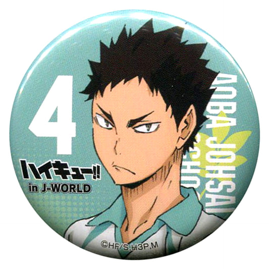 Hajime Iwaizumi 7 Haikyu!! 44mm Button J-World Tokyo Limited Urikire Chuui! Sakanoshita Shoten Part-Time Job Taiken Star Prize [USED]
