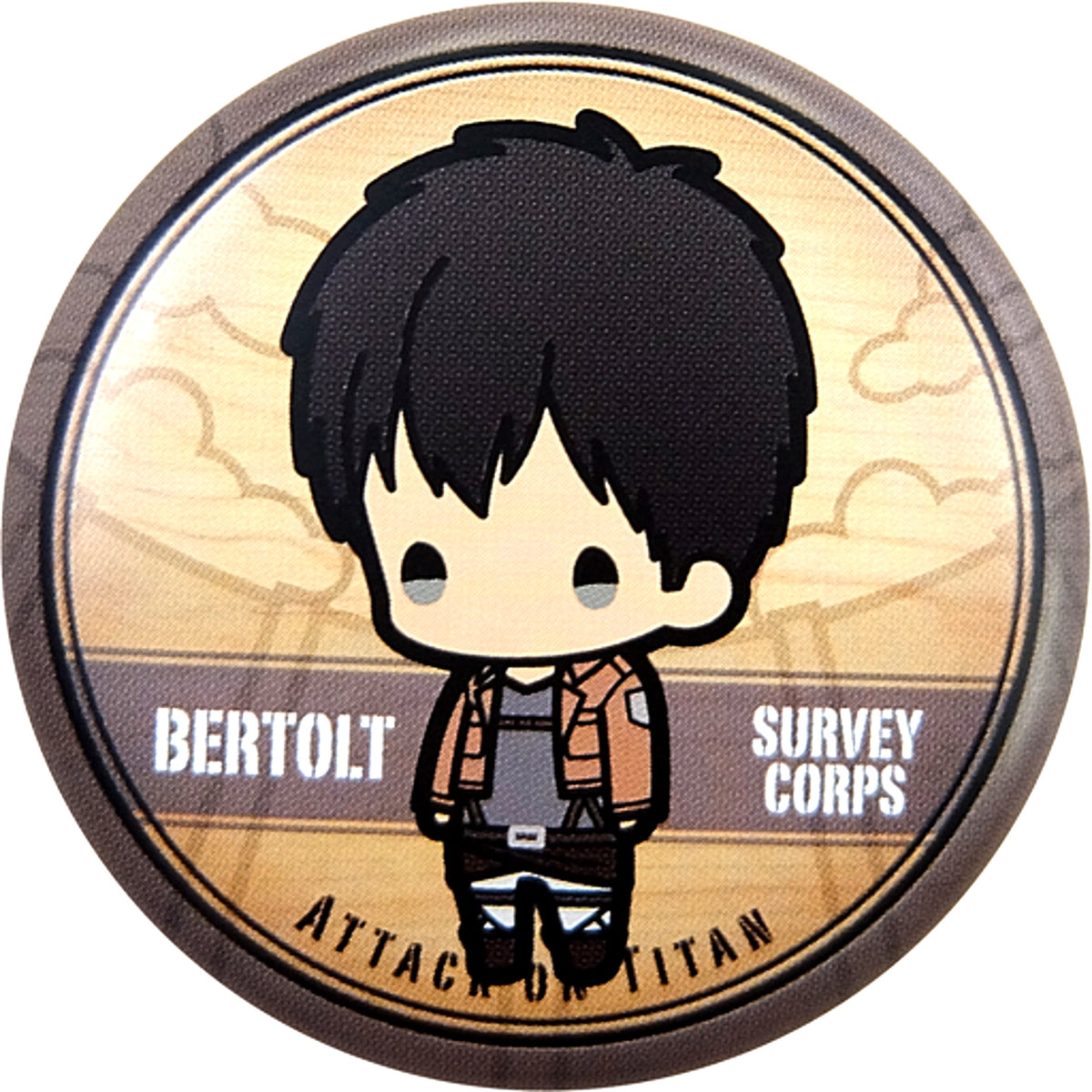 Bertholdt Hoover 9. Attack on Titan Character Button Collection [USED]