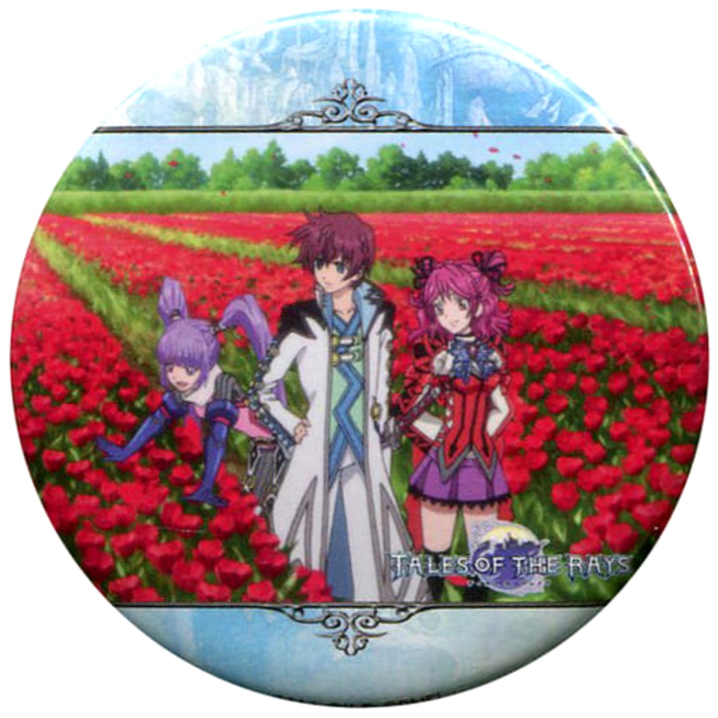 Tales of The Rays Asbel Sophie Shelia Trading 57mm Can Badge Karaoke no Tetsujin Limited Buttons [USED]