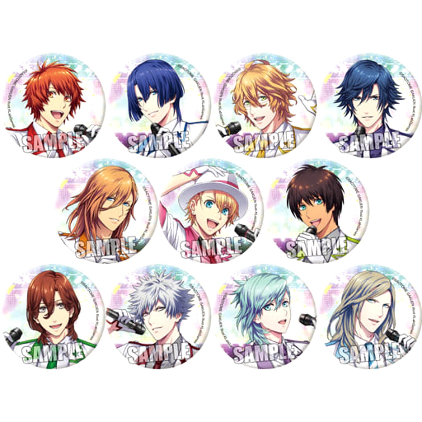 Uta no Prince Sama Shining Live Otoya Ittoki & Others Trading Can Badge All 11 Types Set Buttons [USED]