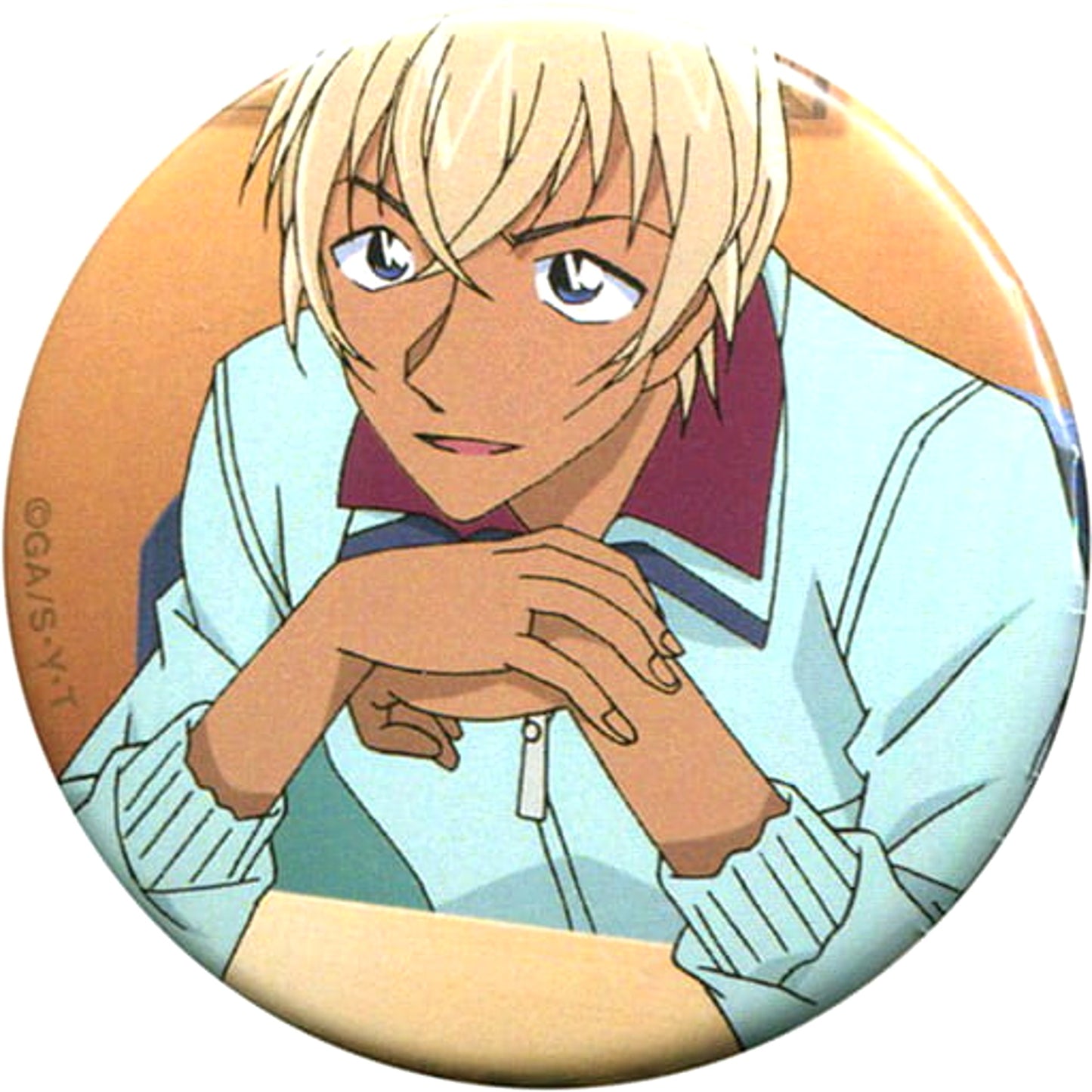 Detective Conan Toru Amuro Trading Can Badge B Detective Conan Plaza Limited Buttons [USED]