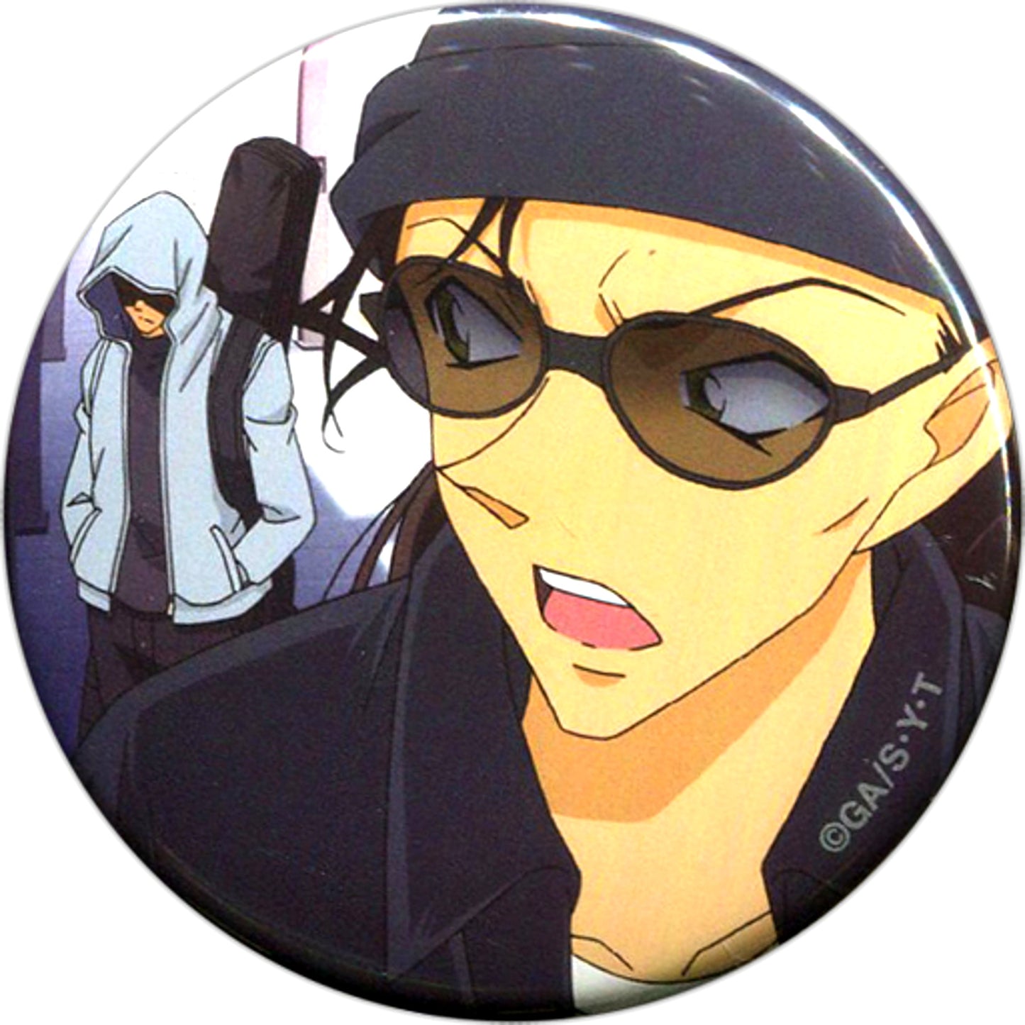 Shuichi Akai Detective Conan Plaza Trading Button C [USED]