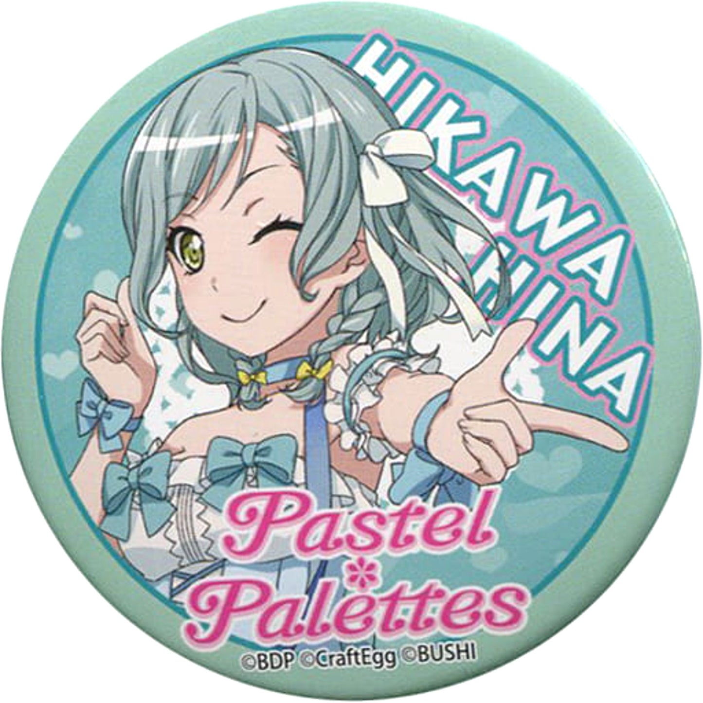 Hina Hikawa Pastel*Palettes BanG Dream! Random Button Bang Dream! feat. Girls Band Party! in Shibuya Marui Limited [USED]