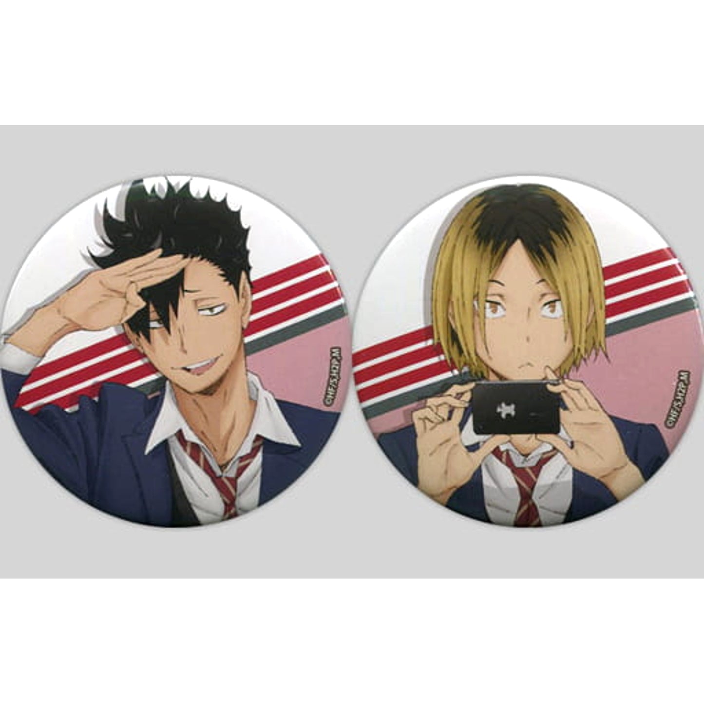 Kuroo Kozume B Haikyu!! Set of 2 Button Anime Original Art Exhibition in Tokyo Skytree Town Limited [USED]