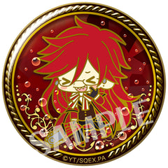 Black Butler: Book of the Atlantic Grell Sutcliff Whole Body Es Series Nino Dekokira Badge Collection Buttons [USED]