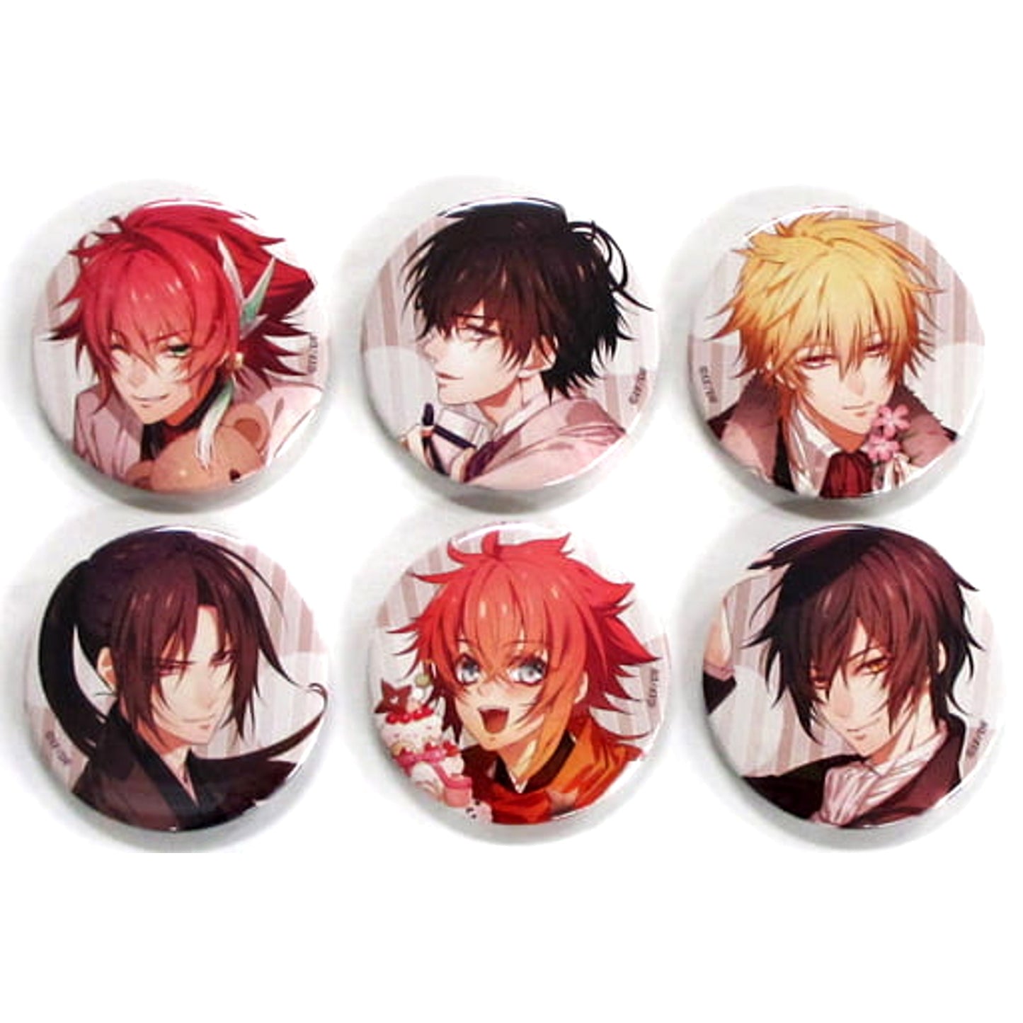 Collar x Malice Aiji Yanagi & Others 54mm Can Badge Otomate Winter Market 2016-2017 Limited Otomate Mania EX 2013-2016 Fuyu no Ichi Limited Set Included Items Set of 6 Buttons [USED]