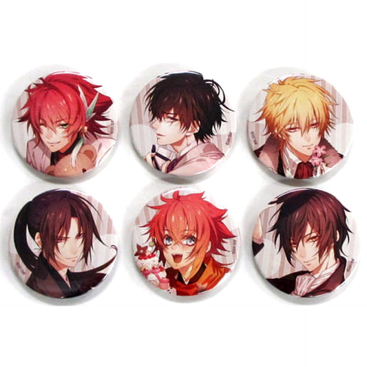 Collar x Malice Aiji Yanagi & Others 54mm Can Badge Otomate Winter Market 2016-2017 Limited Otomate Mania EX 2013-2016 Fuyu no Ichi Limited Set Included Items Set of 6 Buttons [USED]