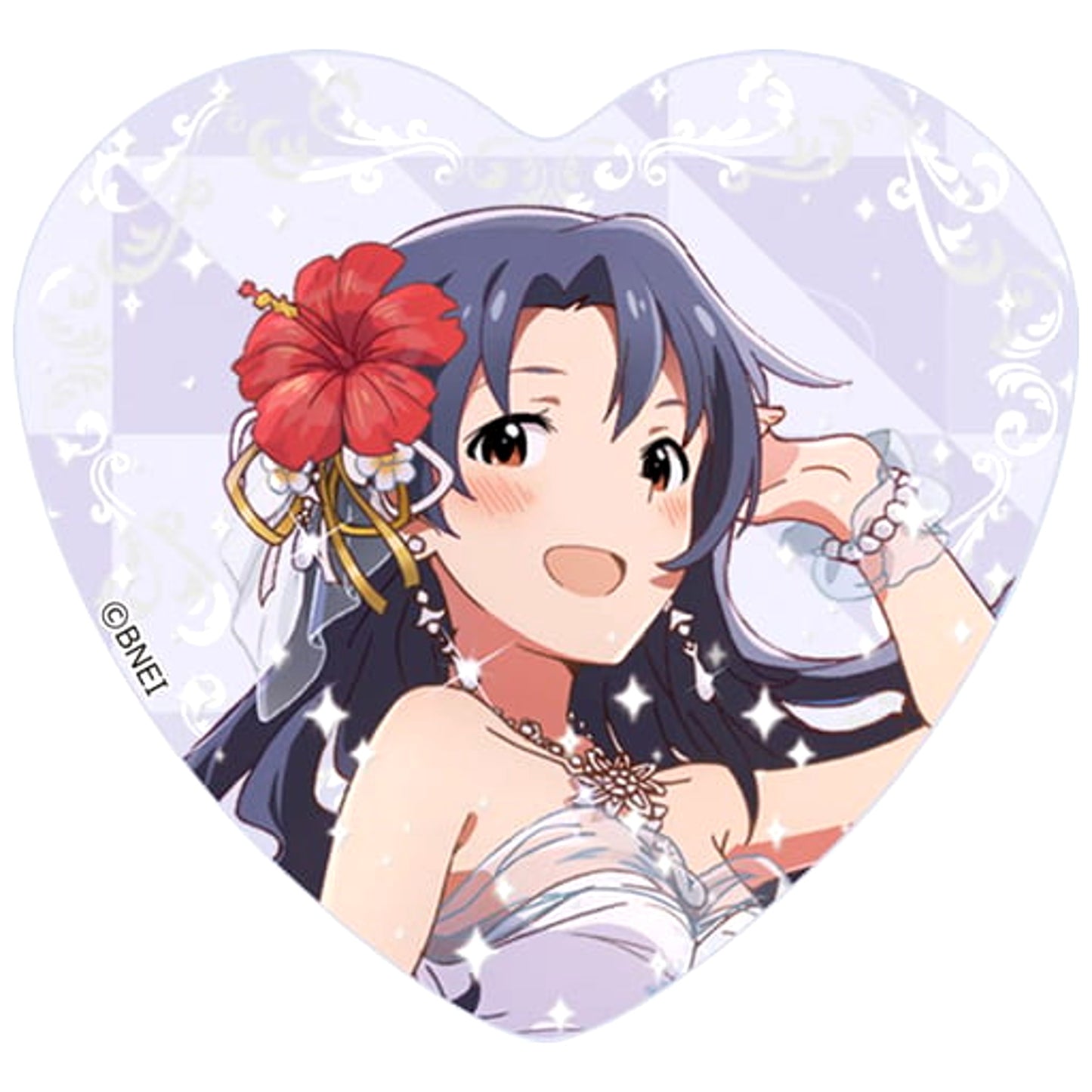 THE IDOLM@STER Million Live! Sayoko Takayama Trading Heart Shaped Can Badge Vol.1 Buttons [USED]