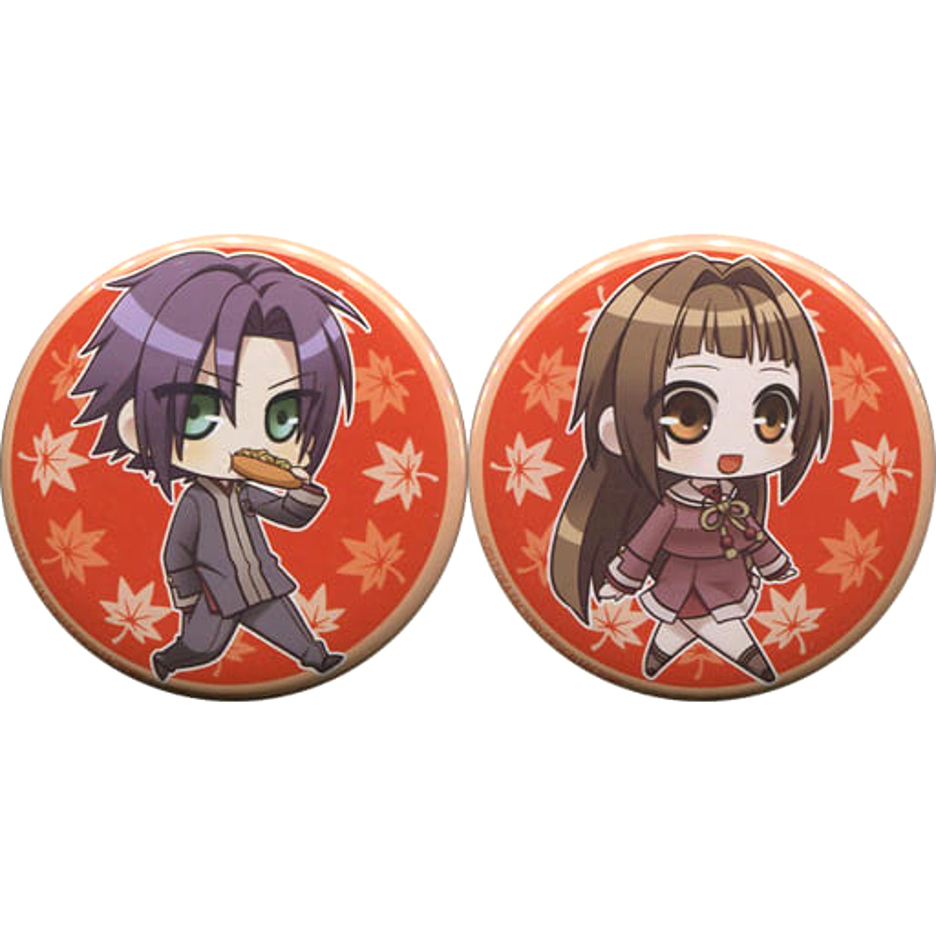 Hiiro no Kakera: Omoi Iro no Kioku Mahiro Atori Tamaki Kasuga Newly Drawn Chibi Character Can Badge Stellaworth Limited PS Vita Software Limited Edition Bundled Bonus Set of 2 Buttons [USED]