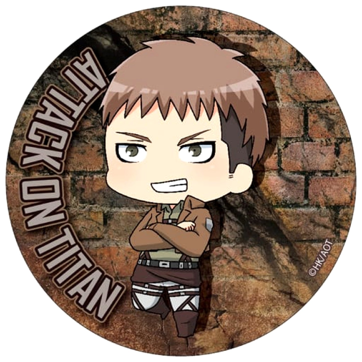 Attack on Titan Season 2 Jean Kirstein Chibi Ver. Can Badge Buttons [USED]