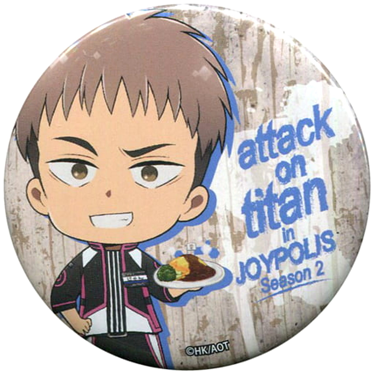 Attack on Titan Jean Kirstein Can Badge Ver.1 Attack On Titan in Joypolis -Season2- Limited Buttons [USED]
