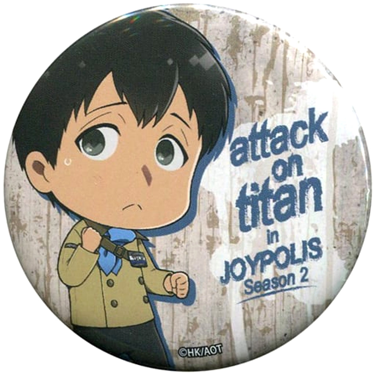 Attack on Titan Bertolt Hoover Can Badge Ver.1 Attack On Titan in Joypolis -Season2- Limited Buttons [USED]