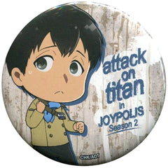 Attack on Titan Bertolt Hoover Can Badge Ver.1 Attack On Titan in Joypolis -Season2- Limited Buttons [USED]