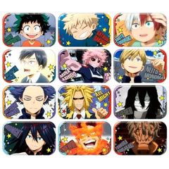 My Hero Academia Izuku Midoriya Round Squiare Can Badge 2 All 12 Types Set Buttons [USED]