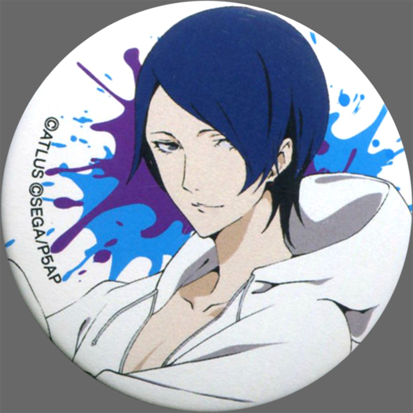 Yusuke Kitagawa Persona 5 the Animation THE DAY BREAKERS Special Event Cafe Leblanc Attic Strategy Meeting Trading Button [USED]