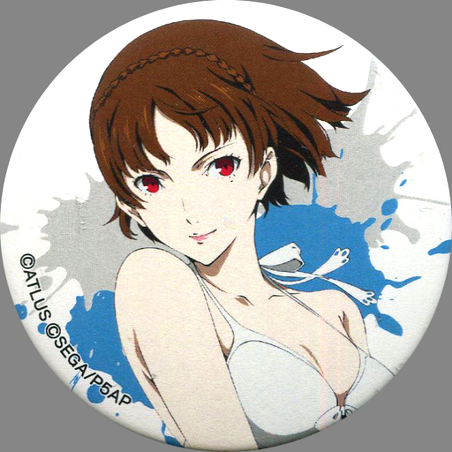 Makoto Niijima Persona 5 Trading Button The Animation The Day Breakers Special Event Cafe Leblanc Attic Strategy Meeting [USED]