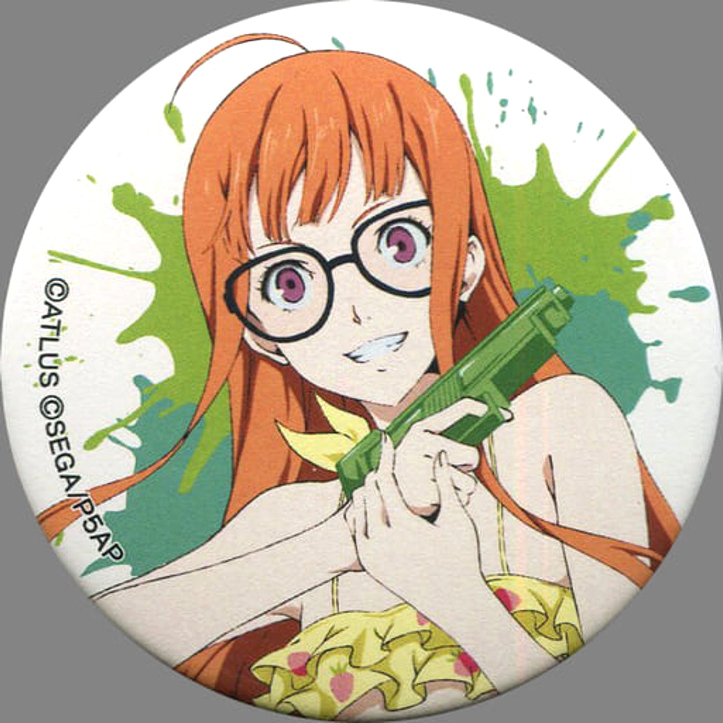 Futaba Sakura Persona 5 the Animation: The Day Breakers Random Button Special Event Junkissa Leblanc Attic Strategy Conference Limited [USED]
